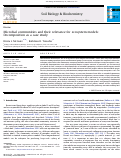 Cover page: Microbial communities and their relevance for ecosystem models: Decomposition as a case study