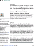 Cover page: Congenital idiopathic megaesophagus in the German shepherd dog is a sex-differentiated trait and is associated with an intronic variable number tandem repeat in Melanin-Concentrating Hormone Receptor 2.