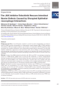 Cover page: The JAK Inhibitor Tofacitinib Rescues Intestinal Barrier Defects Caused by Disrupted Epithelial-macrophage Interactions