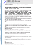 Cover page: Reliability of mismatch negativity event-related potentials in a multisite, traveling subjects study.