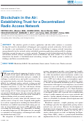 Cover page: Blockchain Radio Access Network (B-RAN): Towards Decentralized Secure Radio Access Paradigm