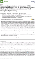 Cover page: Understanding Antimicrobial Resistance (AMR) Profiles of Salmonella Biofilm and Planktonic Bacteria Challenged with Disinfectants Commonly Used During Poultry Processing.