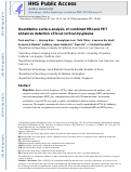 Cover page: Quantitative surface analysis of combined MRI and PET enhances detection of focal cortical dysplasias