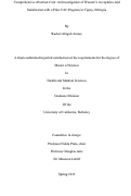 Cover page: Comprehensive Abortion Care: An Investigation of Women’s Acceptance and Satisfaction with a Pilot CAC Program in Tigray, Ethiopia