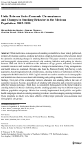 Cover page: Links Between Socio-Economic Circumstances and Changes in Smoking Behavior in the Mexican Population: 2002–2010