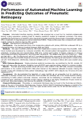Cover page: Performance of Automated Machine Learning in Predicting Outcomes of Pneumatic Retinopexy.