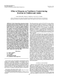 Cover page: Effect of Hypoxia on Ventilatory Control during Exercise in Children and Adults