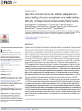 Cover page: Specific behavioral and cellular adaptations induced by chronic morphine are reduced by dietary omega-3 polyunsaturated fatty acids