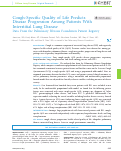 Cover page: Cough-Specific Quality of Life Predicts Disease Progression Among Patients With Interstitial Lung Disease: Data From the Pulmonary Fibrosis Foundation Patient Registry.