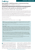 Cover page: Repeatability of MRI Biomarkers in Nonalcoholic Fatty Liver Disease: The NIMBLE Consortium.