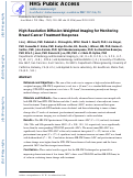 Cover page: High-Resolution Diffusion-Weighted Imaging for Monitoring Breast Cancer Treatment Response