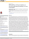 Cover page: Shifting Effects of Ocean Conditions on Survival and Breeding Probability of a Long-Lived Seabird