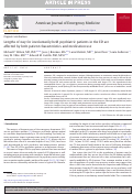 Cover page: Lengths of stay for involuntarily held psychiatric patients in the ED are affected by both patient characteristics and medication use