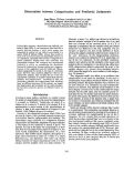 Cover page: Dissociation between Categorization and Similarity Judgments