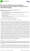 Cover page: Size Control and Fluorescence Labeling of Polydopamine Melanin-Mimetic Nanoparticles for Intracellular Imaging