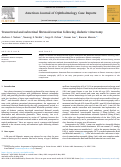 Cover page: Transvitreal and subretinal fibrinoid reaction following diabetic vitrectomy