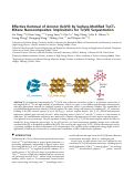 Cover page: Effective Removal of Anionic Re(VII) by Surface-Modified Ti2CT x MXene Nanocomposites: Implications for Tc(VII) Sequestration