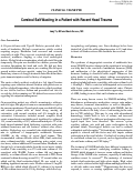 Cover page: Cerebral Salt Wasting in a Patient with Recent Head Trauma