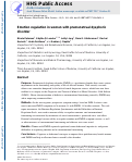 Cover page: Emotion regulation in women with premenstrual dysphoric disorder.