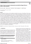 Cover page: Study of early warning for desaturation provided by Oxygen Reserve Index in obese patients.