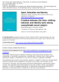 Cover page: Freedom between the lines: clothing behavior and identity work among young female soccer players