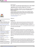 Cover page: The effect of a fennel seed extract on the STAT signaling and intestinal barrier function.