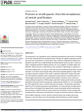 Cover page: Protons in small spaces: Discrete simulations of vesicle acidification.