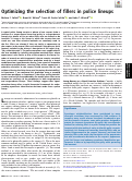 Cover page: Optimizing the selection of fillers in police lineups