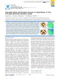 Cover page: Interstitial Voids and Resultant Density of Liquid Water: A First-Principles Molecular Dynamics Study.