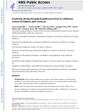 Cover page: Predicting 30-Day Hospital Readmission Risk in a National Cohort of Patients with Cirrhosis