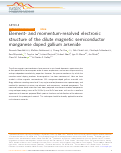 Cover page: Element- and momentum-resolved electronic structure of the dilute magnetic semiconductor manganese doped gallium arsenide