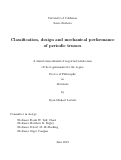 Cover page: Classification, design and mechanical performance of periodic trusses