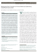 Cover page: Minimizing Virus Transport in Porous Media by Optimizing Solid Phase Inactivation