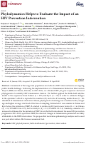 Cover page: Phylodynamics Helps to Evaluate the Impact of an HIV Prevention Intervention