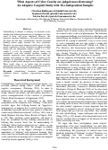 Cover page: What Aspects of Cyber Cruelty are judged most distressing? An Adaptive Conjoint Study with Two Independent Samples