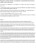 Cover page: Potential economic burden of carbapenem-resistant Enterobacteriaceae (CRE) in the United States