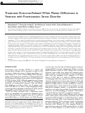 Cover page: Treatment Outcome-Related White Matter Differences in Veterans with Posttraumatic Stress Disorder