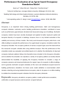 Cover page: Performance evaluation of an agent-based occupancy simulation model