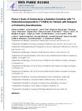 Cover page: Phase I Study of Vorinostat as a Radiation Sensitizer with 131I-Metaiodobenzylguanidine (131I-MIBG) for Patients with Relapsed or Refractory Neuroblastoma