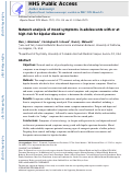 Cover page: Network analysis of mood symptoms in adolescents with or at high risk for bipolar disorder