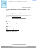 Cover page: On the Prediction of Stationary Functional Time Series