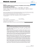 Cover page: Habitat stability and occurrences of malaria vector larvae in western Kenya highlands