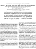 Cover page: Magnetocaloric behavior and magnetic ordering in MnPdGa