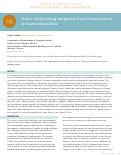 Cover page: Science and the evolving management of environmental hazards at Yosemite National Park