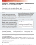 Cover page: The Influence of Sensitization on Mechanisms of Organophosphorus Pesticide–Induced Airway Hyperreactivity