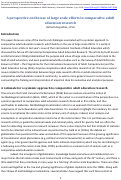 Cover page: A Perspective on the Use of Large Scale Efforts in Comparative Adult Education Research!