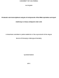 Cover page: Proteomic and transcriptional analysis of components of the DNA replication and repair machinery in mouse embryonic stem cells