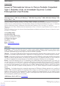 Cover page: Impact of Telemedicine Versus In-Person Pediatric Outpatient Type 1 Diabetes Visits on Immediate Glycemic Control: Retrospective Chart Review.