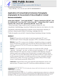 Cover page: Application of Corneal Optical Coherence Tomography Angiography for Assessment of Vessel Depth in Corneal Neovascularization.