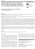 Cover page: Diabetes Specialists Value Continuous Glucose Monitoring Despite Challenges in Prescribing and Data Review Process.